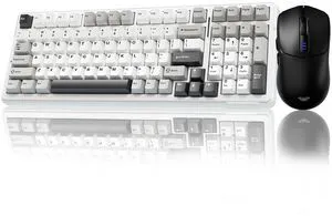 Wireless Keyboard and Mouse Combo, F99 Mechanical Keyboards Hot Swappable Custom Keyboard+SC580 Wireless Gaming Mouse Black Wireless Keyboard and Mouse Combo, F99 Mechanical Keyboards Hot Swappable Custom Keyboard+SC580 Wireless Gaming Mouse Black