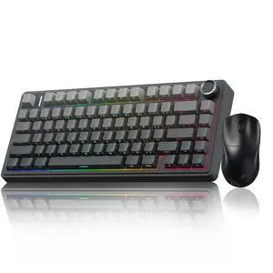 F75 Pro Wireless Mechanical Keyboard with Knob SC800 Wireless Gaming Mouse F75 Pro Wireless Mechanical Keyboard with Knob SC800 Wireless Gaming Mouse