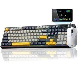 Wireless Keyboard and Mouse Combo, F108 PRO Full Size Keyboard SC580 Tri-Mode Gaming Mouse Wireless Keyboard and Mouse Combo, F108 PRO Full Size Keyboard SC580 Tri-Mode Gaming Mouse