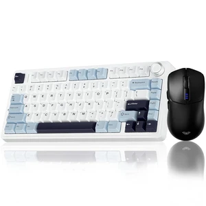 Wireless Keyboard and Mouse Combo, F75 Mechanical Keyboards Hot Swappable Custom Keyboard+SC580 Wireless Gaming Mouse Black Wireless Keyboard and Mouse Combo, F75 Mechanical Keyboards Hot Swappable Custom Keyboard+SC580 Wireless Gaming Mouse Black