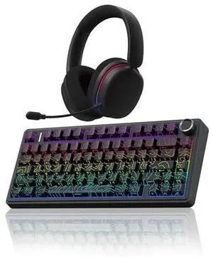 Wireless Keyboard and Headset Combo, F75 Pro Mechanical Keyboard G7 Pro Wireless Headset Wireless Keyboard and Headset Combo, F75 Pro Mechanical Keyboard G7 Pro Wireless Headset