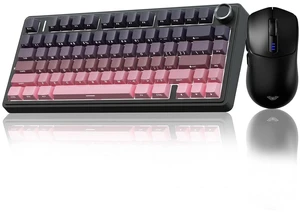 Wireless Keyboard and Mouse Combo, F75 Pro Mechanical Keyboards,75% Gasket Hot Swappable Custom Keyboard+SC580 Wireless Gaming Mouse Black Wireless Keyboard and Mouse Combo, F75 Pro Mechanical Keyboards,75% Gasket Hot Swappable Custom Keyboard+SC580 Wireless Gaming Mouse Black