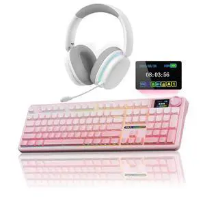 Wireless Keyboard and Headset Combo, F108 Pro Full Size Mechanical Keyboard G7 Pro Wireless Headset Wireless Keyboard and Headset Combo, F108 Pro Full Size Mechanical Keyboard G7 Pro Wireless Headset