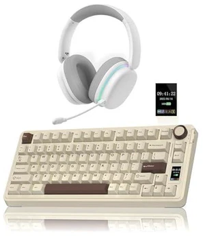 Wireless Keyboard and Headset Combo, S75 Pro Mechanical Keyboard G7 Pro Wireless Headset Wireless Keyboard and Headset Combo, S75 Pro Mechanical Keyboard G7 Pro Wireless Headset