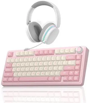 Wireless Keyboard and Headset Combo, F75 Mechanical Keyboard G7 Pro Wireless Headset Wireless Keyboard and Headset Combo, F75 Mechanical Keyboard G7 Pro Wireless Headset