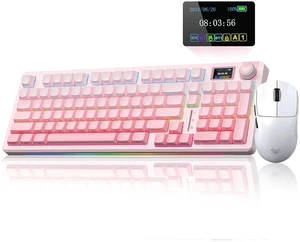 S98 Pro Wireless Mechanical Keyboard with Screen & Knob SC800 Wireless Gaming Mouse S98 Pro Wireless Mechanical Keyboard with Screen & Knob SC800 Wireless Gaming Mouse