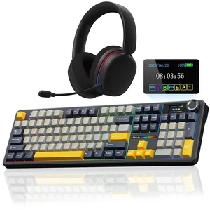 Wireless Keyboard and Headset Combo, F108 Pro Full Size Mechanical Keyboard G7 Pro Wireless Headset Wireless Keyboard and Headset Combo, F108 Pro Full Size Mechanical Keyboard G7 Pro Wireless Headset