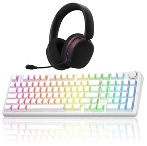 Wireless Keyboard and Headset Combo, F99 Pro Mechanical Keyboard G7 Pro Wireless Headset Wireless Keyboard and Headset Combo, F99 Pro Mechanical Keyboard G7 Pro Wireless Headset