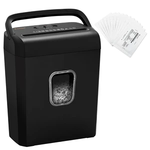 Bonsaii 6-Sheet Micro-Cut Paper Shredder & 12 Pack Lubricant Sheets Bonsaii 6-Sheet Micro-Cut Paper Shredder & 12 Pack Lubricant Sheets