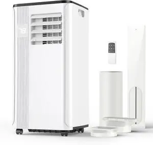 Portable Air Conditioners - 2026 Upgraded 10000 BTU Portable AC for Room up to 450 Sq. Ft, 3 in 1 AC Unit with 24H Timer, Smart Sleep Mode, Remote Control, Air Cooler for Bedroom Kitchen Small-Rooms Portable Air Conditioners - 2026 Upgraded 10000 BTU Portable AC for Room up to 450 Sq. Ft, 3 in 1 AC Unit with 24H Timer, Smart Sleep Mode, Remote Control, Air Cooler for Bedroom Kitchen Small-Rooms