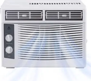 Aire acondicionado de ventana de 5000 BTU, unidad de aire acondicionado de ventana que enfría hasta 250 pies cuadrados, funciones de enfriamiento y ventilador con control remoto, 3 velocidades de enfr Aire acondicionado de ventana de 5000 BTU, unidad de aire acondicionado de ventana que enfría hasta 250 pies cuadrados, funciones de enfriamiento y ventilador con control remoto, 3 velocidades de enfr