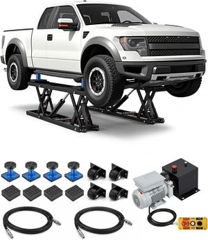 7000 LBS Portable Car Lift for Garage
Adjustable Lifting Height up to 26.8", Rolling Ball Transfers for Easy Mobility, Mechanical Locking System for Safety 7000 LBS Portable Car Lift for Garage
Adjustable Lifting Height up to 26.8", Rolling Ball Transfers for Easy Mobility, Mechanical Locking System for Safety