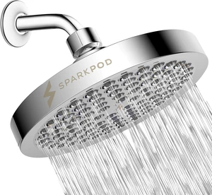 SparkPod - Regadera, lluvia de alta presión, diseño de calidad prémium, instalación en 1 minuto, reemplazo ajustable fácil de limpiar para tu baño (cromo pulido de lujo, 6 pulgadas, redonda)
High Pres SparkPod - Regadera, lluvia de alta presión, diseño de calidad prémium, instalación en 1 minuto, reemplazo ajustable fácil de limpiar para tu baño (cromo pulido de lujo, 6 pulgadas, redonda)
High Pres