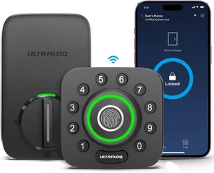 ULTRALOQ Cerradura inteligente U-Bolt Pro WiFi con sensor de puerta
Cerraduras inteligentes integradas para puerta delantera con identificación de huellas dactilares, acceso compartido ULTRALOQ Cerradura inteligente U-Bolt Pro WiFi con sensor de puerta
Cerraduras inteligentes integradas para puerta delantera con identificación de huellas dactilares, acceso compartido