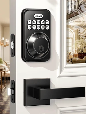 Zowill - Juego de cerradura electrónica de puerta de entrada delantera sin llave con 2 manijas, con teclado, bloqueo automático, contraseña antimiradas/código inteligente digital, color mate negro
20+ Zowill - Juego de cerradura electrónica de puerta de entrada delantera sin llave con 2 manijas, con teclado, bloqueo automático, contraseña antimiradas/código inteligente digital, color mate negro
20+