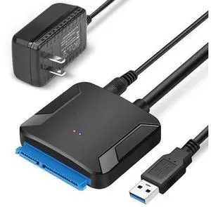 USB 3.0 to SATA Adapter Cable, Super Speed 2.5"/3.5" HDD/SSD Hard Drive converter/Adapter cable SATA to USB 3.0 Adapter for 2.5"/3.5" HDD/SSD drives, supports UASP SATA III (with Power supply) giyqxHw USB 3.0 to SATA Adapter Cable, Super Speed 2.5"/3.5" HDD/SSD Hard Drive converter/Adapter cable SATA to USB 3.0 Adapter for 2.5"/3.5" HDD/SSD drives, supports UASP SATA III (with Power supply) giyqxHw