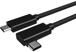 USB C Video Cable Right Angle 10ft/3M, 4K UHD with Audio Support 100W PD Fast Charge and Data Syncing at Gen2 10Gbps High Speed Compatible for USB C iPad Pro, MacBook Pro, iMac, Surface Pro and More USB C Video Cable Right Angle 10ft/3M, 4K UHD with Audio Support 100W PD Fast Charge and Data Syncing at Gen2 10Gbps High Speed Compatible for USB C iPad Pro, MacBook Pro, iMac, Surface Pro and More