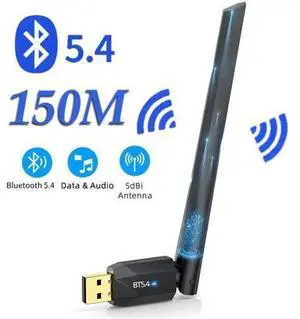 IHDAPP USB Bluetooth Adapter 5.4 for PC, 150M Long Distance Bluetooth Wireless Adapter, USB Bluetooth Dongle 5.4 EDR Adapter for Desktop Laptop PC Plug & Play Compatible with Windows 11/10/8.1 (Black) IHDAPP USB Bluetooth Adapter 5.4 for PC, 150M Long Distance Bluetooth Wireless Adapter, USB Bluetooth Dongle 5.4 EDR Adapter for Desktop Laptop PC Plug & Play Compatible with Windows 11/10/8.1 (Black)