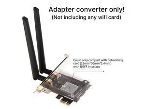DERAPID FV-102 NGFF M.2 2230 Key A+E to Desktop PCI-E Wireless Adapter Converter for M.2 wifi Bluetooth Adapter Comptible with wifi 6E AX210 wifi 6 AX200 9260 8265 MT7921K PCI-e X1 X4 X8 X16 wifi Card DERAPID FV-102 NGFF M.2 2230 Key A+E to Desktop PCI-E Wireless Adapter Converter for M.2 wifi Bluetooth Adapter Comptible with wifi 6E AX210 wifi 6 AX200 9260 8265 MT7921K PCI-e X1 X4 X8 X16 wifi Card