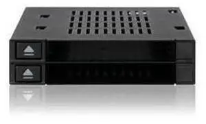 Icy Dock MB522SP-B | Dual 2X 2.5 SSD & HDD Dock Tool-Less Hot-Swap SATA / SAS Mobile Rack Enclosure for 3.5 Bay | flexiDock Series Icy Dock MB522SP-B | Dual 2X 2.5 SSD & HDD Dock Tool-Less Hot-Swap SATA / SAS Mobile Rack Enclosure for 3.5 Bay | flexiDock Series