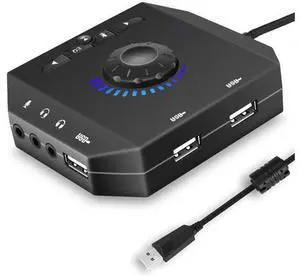 Profession Computer USB Sound Card 7.1 Channel Audio Adapter Converter Audio Interface for PC Laptop External Sound Card Profession Computer USB Sound Card 7.1 Channel Audio Adapter Converter Audio Interface for PC Laptop External Sound Card