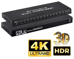 AUBEAMTO HDMI Splitter 1 in 16 Out 16 Port 1x16 Full HD 1080P HDMI 1.4 Splitter with Switcher Converter Support 4KX2K 3D Digital Audio Format-Black(16 Port HDMI Splitter 4K) AUBEAMTO HDMI Splitter 1 in 16 Out 16 Port 1x16 Full HD 1080P HDMI 1.4 Splitter with Switcher Converter Support 4KX2K 3D Digital Audio Format-Black(16 Port HDMI Splitter 4K)