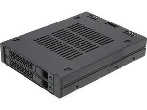 ICY DOCK ExpressCage MB742SP-B 2 x 2.5" SAS/SATA HDD/SSD Mobile Rack for External 3.5" Bay - Comparable to Tray-less Design ICY DOCK ExpressCage MB742SP-B 2 x 2.5" SAS/SATA HDD/SSD Mobile Rack for External 3.5" Bay - Comparable to Tray-less Design