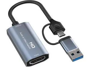 HDMI Video Capture Card - 4K HDMI to USB Capture Card Full HD Video Capture Device with Audio via DSLR, Camcorder, Action Cam for Streaming, Compatible with Switch, PS4/5, Xbox One, More (4K 30fps) HDMI Video Capture Card - 4K HDMI to USB Capture Card Full HD Video Capture Device with Audio via DSLR, Camcorder, Action Cam for Streaming, Compatible with Switch, PS4/5, Xbox One, More (4K 30fps)