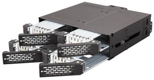 ToughArmor MB607SP-B Rugged Full Metal 4 Bay 2.5" SATA HDD & SSD Backplane Cage for External 5.25" Bay ToughArmor MB607SP-B Rugged Full Metal 4 Bay 2.5" SATA HDD & SSD Backplane Cage for External 5.25" Bay