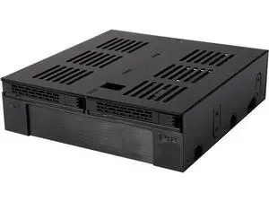 ICY DOCK 2 x 2.5" SATA/SAS HDD/SSD to 5.25" Hot Swap Mobile Rack Cage w/ 3.5" Drive/Device Bay- ExpressCage MB322SP-B ICY DOCK 2 x 2.5" SATA/SAS HDD/SSD to 5.25" Hot Swap Mobile Rack Cage w/ 3.5" Drive/Device Bay- ExpressCage MB322SP-B