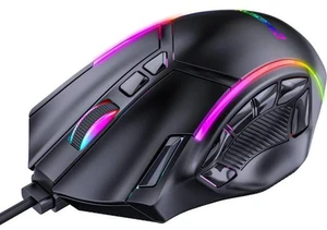 USB Wired Gaming Mouse, PC Computer Mice USB Mouse with 13 RGB LED Modes, High-Precision 12800 DPI Adjustable, 12 Programmable Buttons, Ergonomic Optical Mouse for Windows PC Mac Laptop Gamer USB Wired Gaming Mouse, PC Computer Mice USB Mouse with 13 RGB LED Modes, High-Precision 12800 DPI Adjustable, 12 Programmable Buttons, Ergonomic Optical Mouse for Windows PC Mac Laptop Gamer