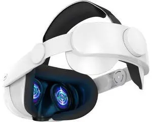 Head Strap for Meta/Oculus Quest 3, Elite Strap Replacement for Enhanced Comfort, Reduce Facial Pressure, Ergonomic Adjustable Durable Headstrap VR Accessories for Meta/Oculus Quest 3, White Head Strap for Meta/Oculus Quest 3, Elite Strap Replacement for Enhanced Comfort, Reduce Facial Pressure, Ergonomic Adjustable Durable Headstrap VR Accessories for Meta/Oculus Quest 3, White