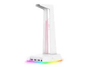 RGB Gaming Headphone Stand Computer Headset Desktop Display Holder Luminous Logo with 3 USB and 3.5mm Audio Ports RGB Gaming Headphone Stand Computer Headset Desktop Display Holder Luminous Logo with 3 USB and 3.5mm Audio Ports
