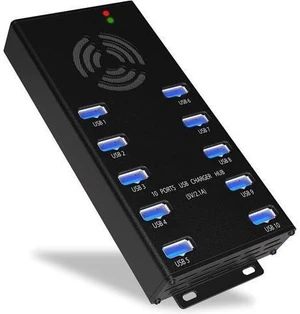 Premium Design USB 3.0 Hub - Multi-Safety Protection 10-Port Powered USB Hub 3.0 with AC Adapter - USB Spllitter with Cooling Fan and Mounting Brackets - Aluminum - Hub for Multiple Devices Premium Design USB 3.0 Hub - Multi-Safety Protection 10-Port Powered USB Hub 3.0 with AC Adapter - USB Spllitter with Cooling Fan and Mounting Brackets - Aluminum - Hub for Multiple Devices