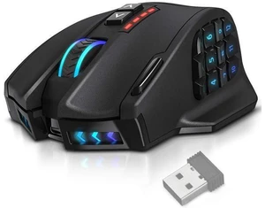 UtechSmart VENUS Pro RGB MMO Wireless Gaming Mouse, 16,000 DPI Optical Sensor, 2.4 GHz transmission technology, Palm Grip Ergonomic Design, Chroma RGB Lighting, 16 programmable buttons, Up to 70 Hours UtechSmart VENUS Pro RGB MMO Wireless Gaming Mouse, 16,000 DPI Optical Sensor, 2.4 GHz transmission technology, Palm Grip Ergonomic Design, Chroma RGB Lighting, 16 programmable buttons, Up to 70 Hours