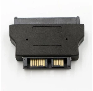 SATA22Pin to 13Pin Slimline SATA Adapter 7+15 Serial ATA Female to 7+6 Male Adapters Connector Converter SATA22Pin to 13Pin Slimline SATA Adapter 7+15 Serial ATA Female to 7+6 Male Adapters Connector Converter