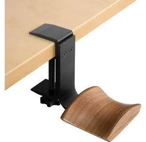 Headphone Holder with 6cm Wide Walnut Headrest,Adjustable Clamp-on Headset Stand Desk Headset Holder for Over Ear and Gaming Headphone Holder with 6cm Wide Walnut Headrest,Adjustable Clamp-on Headset Stand Desk Headset Holder for Over Ear and Gaming