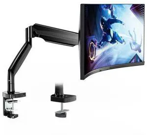 WALI Single Monitor Arm, Gas Spring Single Monitor Mount up to 35 inches and 26.4 lbs, Heavy Duty Monitor Arm Desk Mount, Ultrawide Monitor Mount Desk with C Clamp and Grommet Base (GSMP001XL), Black WALI Single Monitor Arm, Gas Spring Single Monitor Mount up to 35 inches and 26.4 lbs, Heavy Duty Monitor Arm Desk Mount, Ultrawide Monitor Mount Desk with C Clamp and Grommet Base (GSMP001XL), Black