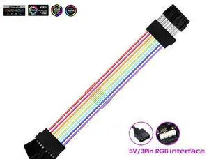 Addressable RGB Graphics Card Extension Cable Kit Sleeved Cable Extension PC Kit 18AWG ATX Power Supply PSU Cable with Combs 24CM-2x8(6+2Pin)Pin VGA Extension Cables Addressable RGB Graphics Card Extension Cable Kit Sleeved Cable Extension PC Kit 18AWG ATX Power Supply PSU Cable with Combs 24CM-2x8(6+2Pin)Pin VGA Extension Cables
