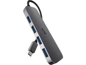 uni USB C to USB Hub 4 Ports, Aluminum USB Type C to USB Adapter with 4 USB 3.0 Ports, Thunderbolt 3 to Multiport USB 3.0 Hub Adapter for MacBook Pro/Air 2020/2019, iPad Pro, Dell, Chromebook and more uni USB C to USB Hub 4 Ports, Aluminum USB Type C to USB Adapter with 4 USB 3.0 Ports, Thunderbolt 3 to Multiport USB 3.0 Hub Adapter for MacBook Pro/Air 2020/2019, iPad Pro, Dell, Chromebook and more