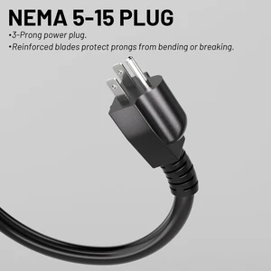 25 ft 10/3 Pigtail Replacement Power Tool Cord, NEMA 5-15P Black 10 AWG 3 Prong Appliance and Power Tool Cord, Open End, Flexible SJTW, 125V AC Pigtail, 13A 1675W, ETL Listed, Indoor/Outdoor 25 ft 10/3 Pigtail Replacement Power Tool Cord, NEMA 5-15P Black 10 AWG 3 Prong Appliance and Power Tool Cord, Open End, Flexible SJTW, 125V AC Pigtail, 13A 1675W, ETL Listed, Indoor/Outdoor