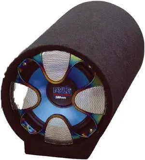 Carpeted Subwoofer Tube Speaker - 250 Watt High Powered Car Audio Sound Component Speaker Enclosure System w/ 1.5 Aluminum Voice Coil, 4 Ohm, 35Hz-800Hz Frequency, LED, RCA - Pyle PLTAB8 Carpeted Subwoofer Tube Speaker - 250 Watt High Powered Car Audio Sound Component Speaker Enclosure System w/ 1.5 Aluminum Voice Coil, 4 Ohm, 35Hz-800Hz Frequency, LED, RCA - Pyle PLTAB8