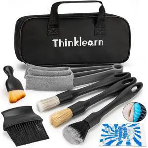 Car Interior Detailing Kit, Car Cleaning Kit Interior, Including 7Pcs Auto Detailing Brush Set and Storage Bag, Car Accessories Supplies Tools for Auto Truck Cleaning Car Interior Detailing Kit, Car Cleaning Kit Interior, Including 7Pcs Auto Detailing Brush Set and Storage Bag, Car Accessories Supplies Tools for Auto Truck Cleaning