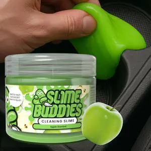 Car Cleaning Gel Putty - Apple Scented Interior Detailing Tool for Cup Holders, Air Vents & Keyboard - Reusable Auto Detailing Accessories - Dust Remover Goop - Gifts for Men Women Car Cleaning Gel Putty - Apple Scented Interior Detailing Tool for Cup Holders, Air Vents & Keyboard - Reusable Auto Detailing Accessories - Dust Remover Goop - Gifts for Men Women