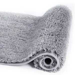 Bath Rug - Non Slip Microfiber Shaggy Bath Mat (20 x 32, Grey) Absorbent Soft Plush Machine Washable Thick Shower Mat Bath Rug - Non Slip Microfiber Shaggy Bath Mat (20 x 32, Grey) Absorbent Soft Plush Machine Washable Thick Shower Mat