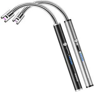Electric Candle Lighter, Windproof Rechargeable Long Lighter, 2PCS Electric Candle Lighter, Windproof Rechargeable Long Lighter, 2PCS