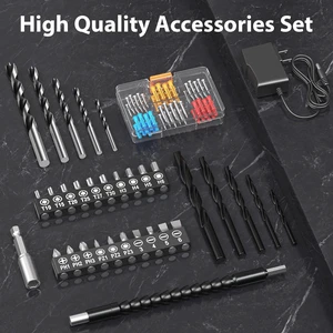 Cordless Drill Set,12V Power Drill Driver 3/8" Keyless Chuck with 92 Acessories, Built-in LED Light, 25+1 Position, Electric Drill for Home DIY Projects (Orange) Cordless Drill Set,12V Power Drill Driver 3/8" Keyless Chuck with 92 Acessories, Built-in LED Light, 25+1 Position, Electric Drill for Home DIY Projects (Orange)