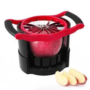 Cut 16 Thin Slices All the Way Through, HEAVY - DUTY Stainless Steel Apple Corer & Slicer for Fruits & Vegetables - Dishwasher Safe Cut 16 Thin Slices All the Way Through, HEAVY - DUTY Stainless Steel Apple Corer & Slicer for Fruits & Vegetables - Dishwasher Safe