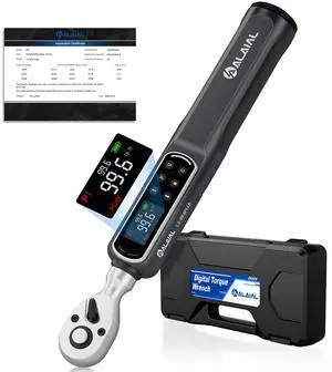 3/8" Digital Torque Wrench 1.5-99.6Ft.Lb/2-135Nm, ±2% Accuracy Electronic Torque Wrench with LED Display, Buzzer & Vibration Alert for Automotive, Car, Motorcycle, Bike Repair, Mechanics, DIY 3/8" Digital Torque Wrench 1.5-99.6Ft.Lb/2-135Nm, ±2% Accuracy Electronic Torque Wrench with LED Display, Buzzer & Vibration Alert for Automotive, Car, Motorcycle, Bike Repair, Mechanics, DIY