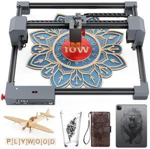 10W Laser Engraver, Laser Engraving Machine with 0.05mm High Accuracy Laser spot, CNC Machine for Wood, Leather,Stone, Ceramic,Metal, Acrylic, Glass, etc 10W Laser Engraver, Laser Engraving Machine with 0.05mm High Accuracy Laser spot, CNC Machine for Wood, Leather,Stone, Ceramic,Metal, Acrylic, Glass, etc